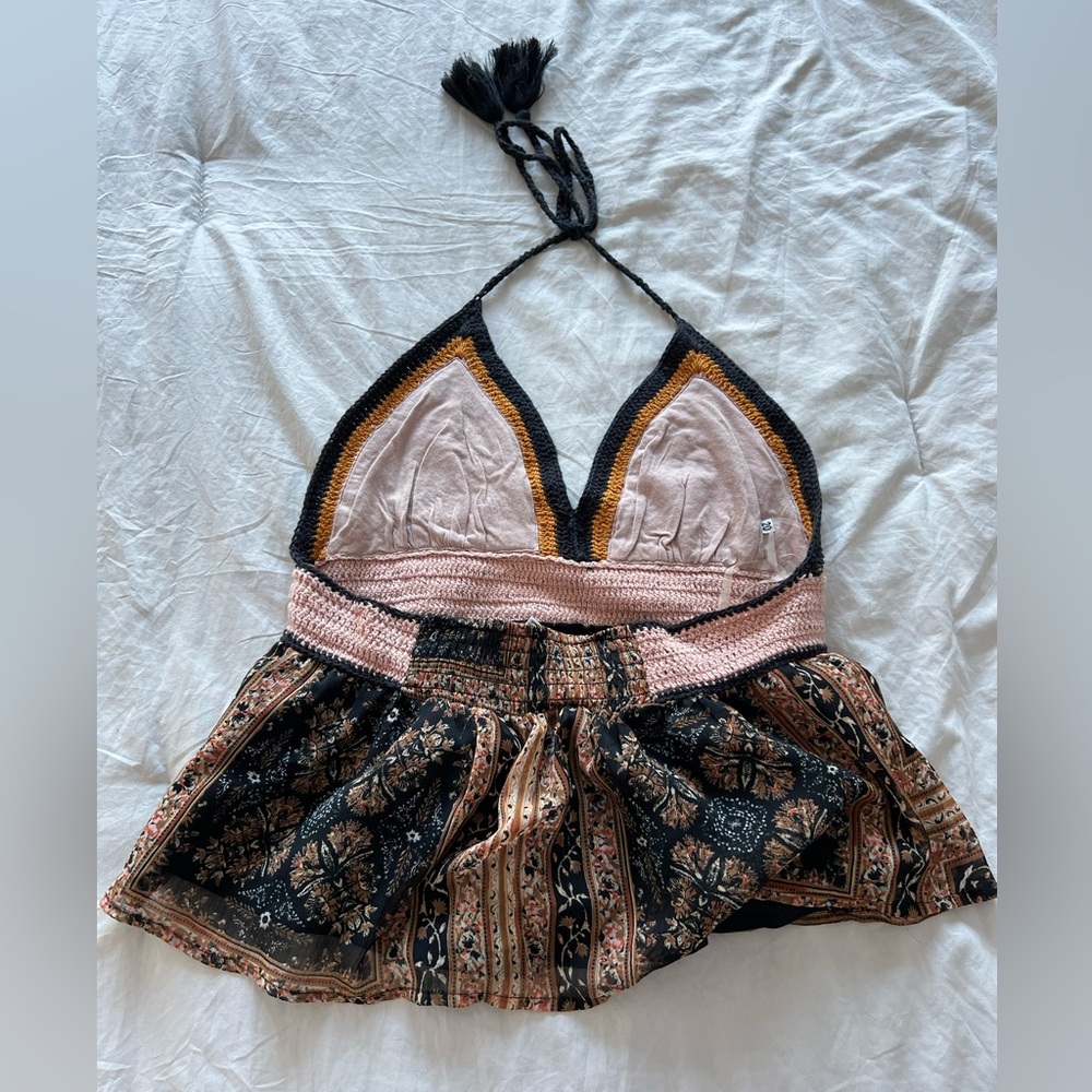 American Eagle Crocheted Halter top - Picture 2 of 2